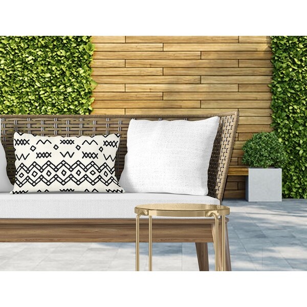 Cream and black outdoor pillows sales